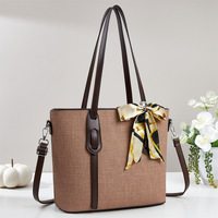 Sacs à bandoulière de luxe pour femme, sacs fourre-tout avec foulard en soie, sacs à bandoulière grande capacité pour femme