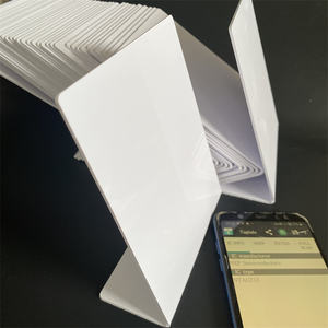 Support <span class=keywords><strong>de</strong></span> <span class=keywords><strong>téléphone</strong></span> intelligent blanc vierge en plastique robuste imprimable <span class=keywords><strong>de</strong></span> 2MM NFC pour restaurant - Product Image 5