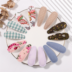 Pinza para el Cabello con Diseño <span class=keywords><strong>de</strong></span> Gota <span class=keywords><strong>de</strong></span> Agua para Niñas Pequeñas, Accesorios para el Cabello con Flores <span class=keywords><strong>de</strong></span> Tela, Pinzas para el Cabello - Product Image 5