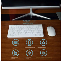 Ensemble Cadeau de Bureau Promotionnel : Mini Clavier USB Sans Fil et Souris Exquise – Idéal pour le Bureau (En Stock)