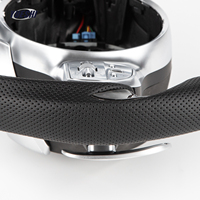 Volant sport en cuir perforé en fibre de carbone de haute qualité pour Mercedes-Benz C E S GLC GLE GLS Plug & Play personnalisé