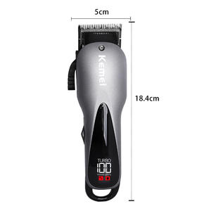 Cortadora de Pelo Eléctrica Kemei KM-1929 Recargable por USB con Carga Rápida, Pantalla LCD, Herramienta Profesional para Peinar el Cabello - Product Image 2