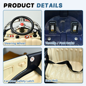 เก้าอี้ตัดผมเด็กแบบหรูหรา รูปทรงรถตำรวจ พร้อมฟังก์ชั่นเล่นเพลง สำหรับร้านตัดผมเด็ก - Product Image 5