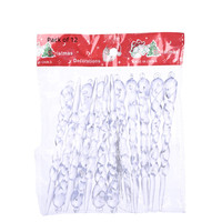Décoration de Noël en cristal transparent en forme de sucette glacée pour la fête de Noël, ornement de sapin de Noël en acrylique suspendu