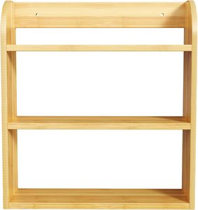 Meilleur Étagère Murale à 3 Niveaux en Bambou pour Épices, Organisateur de Cuisine, Porte-Épices - Product Image 6