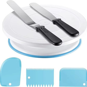 <b>Cake</b> <b>Decorating</b> Kit with Turntable Baking <b>Supplies</b> for Beginner Pros Essential Baking Tools - Product Image 1