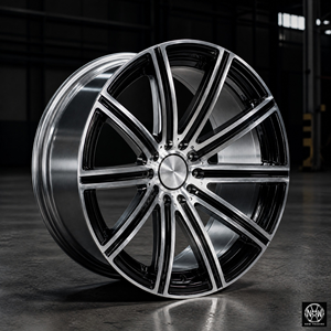 Jantes en alliage forgé 5x112 19x8.5 ET40 noires usinées avec logo étoile personnalisé pour <span class=keywords><strong>Mercedes</strong></span>, homologuées OEM DOT - Product Image 4
