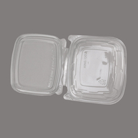 Emballage alimentaire carré transparent en gros, de qualité alimentaire, pour noix, sandwichs, salades, sushis, paiement par virement accepté