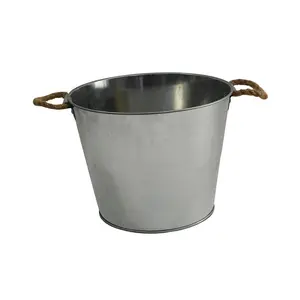 Wholesale Of Customized Small Tin Bucket 5L Popcorn Food Grade Iron Bucket Portable Beer By Manufacturers Wine Ice Bucket