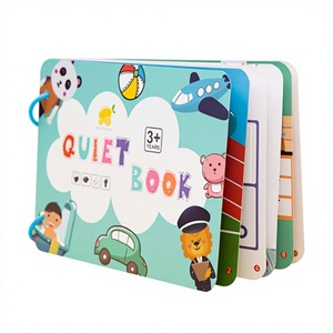 Libro Sensoriale Montessori per Bambini, Libro Educativo Illustrato <span class=keywords><strong>con</strong></span> Puzzle di Abbinamento Animali e <span class=keywords><strong>Numeri</strong></span>, Materiale Ecologico - Product Image 6