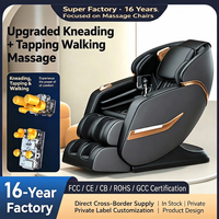 4D Ganzkörper-Massagesessel mit SL-Track, Zero Gravity, Thai Stretch, Bein-Airbag, Wadenroller, Fußroller, Heizfunktion, KI-Sprachsteuerung, Smart