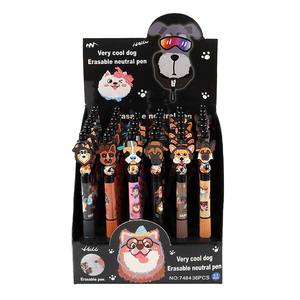 ปากกาเจลลบได้ O&Q รุ่น New Kids หมึกสีน้ำเงินและสีดำ ดีไซน์เม็ดบีดส์  วัสดุพลาสติก ขนาดหัวปากกา 0.5 มม. ลายการ์ตูนน้องหมาน่ารัก สำหรับโปรโมชั่น  รับสกรีนโลโก้ - Product Image 1