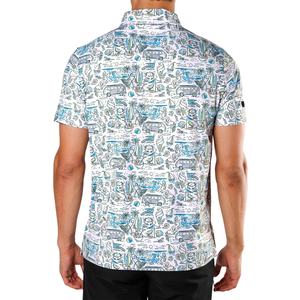 Camiseta de Golf Personalizada de Alta Calidad con Cuello de Solapa en Poliéster y Spandex, Camiseta de Golf Sublimada para Hombre al por Mayor - Product Image 5