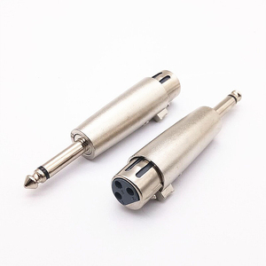 TRS TS <span class=keywords><strong>Jack</strong></span> microfono Audio Mono adattatore microfono convertitore altoparlante da Xlr a 6.35 spina 3 Pin XLR maschio a 1/4 "<span class=keywords><strong>6.3</strong></span> connettore da 6.5mm - Product Image 2