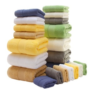 Long Staple Cotton <b>Towel</b> <b>Set</b> 35x35cm 35x75cm 70x140cm Skin Friendly Hotel <b>Bath</b> <b>Towels</b> Three Piece <b>Set</b> - Product Image 5