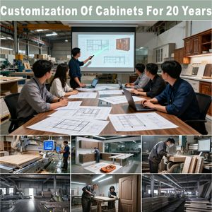 Thiết kế hiện đại Nhà Bếp tủ phong cách châu âu Đồ nội thất nhà bếp bằng gỗ đồ nội thất nhà bếp di động Bộ Tủ - Product Image 5