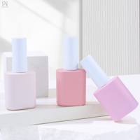 Nouveau design 2026 – Bouteilles en verre vides de 10 ml pour vernis à ongles gel, couleur unie, avec couvercle et pinceaux, personnalisables avec logo OEM