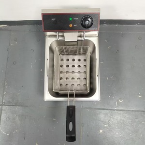 Friteuse électrique professionnelle en acier inoxydable 8L à panier unique pour restaurants et cuisines d'hôtels - Product Image 4