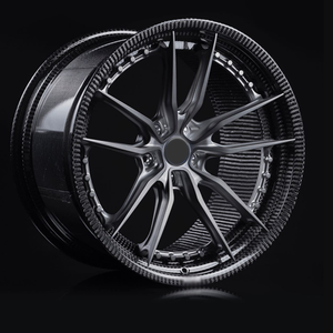 Juego de 2 Ruedas de Fibra de Carbono Forjadas 5x112 5x114.3 5x120 5x130 de 18-22 Pulgadas, Llantas de Aluminio para Carreras para A4 A6 M4 G30 911 488 - Product Image 2