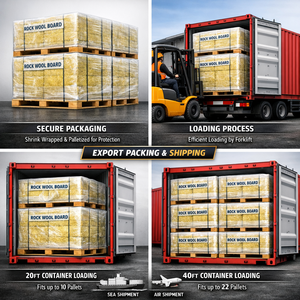 Panneau en <span class=keywords><strong>laine</strong></span> <span class=keywords><strong>de</strong></span> roche haute densité ignifuge Airgeltech A1 pour murs-rideaux et isolation des bâtiments - Product Image 6