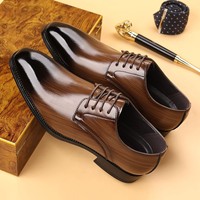 Chaussures habillées de luxe pour hommes en cuir véritable de style italien, antidérapantes, pour affaires, avec caractéristiques printemps/été