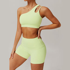 Set Sportivo da Donna di Alta Qualità in Due Pezzi, Abbigliamento Fitness, Leggings da Palestra, Pantaloncini Sportivi, Reggiseno, Completo da Yoga per Allenamento - Product Image 2