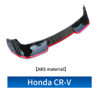 Aile de becquet en fibre de carbone ABS OEM pour Honda CRV 2023 avec accessoire extérieur d'installation sans perçage noir brillant/rouge