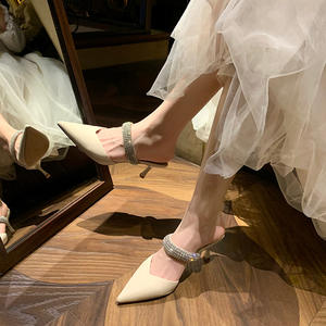 Ultimi eleganti tacchi alti a punta comodi sandali e pantofole a spillo da 7cm incontri <span class=keywords><strong>shopping</strong></span> <span class=keywords><strong>scarpe</strong></span> da <span class=keywords><strong>donna</strong></span> con tacco alto - Product Image 4