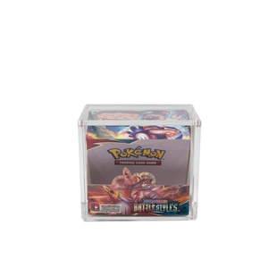 Caja de Acrílico Transparente Personalizada de Fábrica, Resistente a los Rayos UV, Apilable, para Cartas Pokémon - Product Image 1