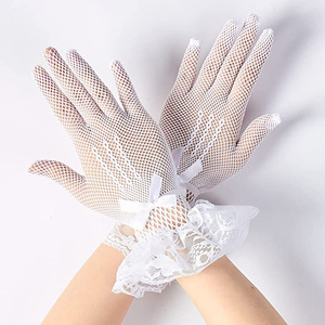 <span class=keywords><strong>Gants</strong></span> courts en nylon et <span class=keywords><strong>dentelle</strong></span> style Lolita rétro pour <span class=keywords><strong>femme</strong></span>, maille fine respirante à séchage rapide, pour usage quotidien et soirées, look sexy - Product Image 4
