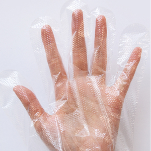 Gants en <span class=keywords><strong>plastique</strong></span> HDPE jetables à coupe ample, gants en polyéthylène transparents - Product Image 3
