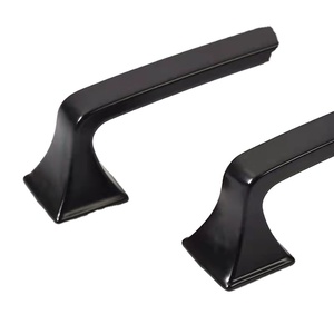 USA America Style Famous Fancy <strong>Matt</strong> <strong>Black</strong> Color Zinc Alloy 96 128mm Modern Furniture Dresser Cabinet Wardrobe <strong>Pull</strong> Handles - Product Image 3