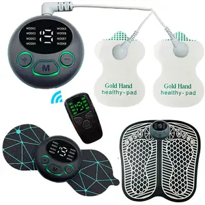 Best Selling Products 2023 Colorful Ems Pulse Foot Massager Pad Foot Spa Machine Foldable Ems Foot Massager With Remote Control