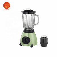 Blender de table électrique de luxe 600 W avec 6 lames, récipient en verre, vitesse variable, faible bruit et fonction smoothies