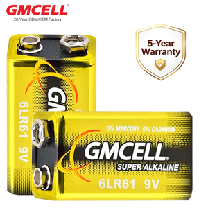 Pilas de 9V 6LR61 Super Alcalinas Directas de Fábrica para Detector de Humo, Guitarra Eléctrica y Audio, Tyos - Product Image 1