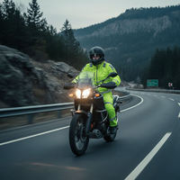 Combinaison de pluie pour moto, taille adulte, décontractée, imperméable, été, 210T Ripstop Nylon, écologique, anti-tempête, respirante