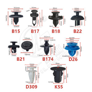 Xinyida 200Pcs Toyota Car Mudguard Fasteners Rivets <b>Bumper</b> Panel Door Sill <b>Clips</b> - Product Image 4