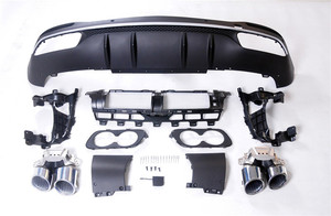 Pour <span class=keywords><strong>Mercedes</strong></span> benz GLE W167 Kit carrosserie mise à niveau vers 2020 + <span class=keywords><strong>GLS</strong></span> X167 un diffuseur arrière de Style avec embouts d'échappement - Product Image 3