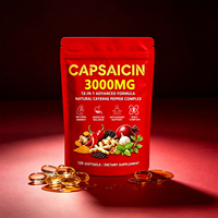 Offre Spéciale US/UE : Gélules de Poivre de Cayenne 3000mg, Formule 12-en-1 avec Curcuma & Vitamines D3, K2, E – Soutien Énergétique et Métabolique