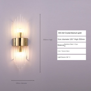 Applique murale LED nordique moderne Allée et chambre à coucher en aluminium de luxe Applique murale de chevet Simple Design moderne pour salon chambre à coucher - Product Image 5