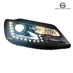 Ensemble de phares pour Sagitar <span class=keywords><strong>2012</strong></span>+ Jetta, phares à LED avec feux de jour, lentille de phare, feux de croisement, accessoires automobiles - Product Image 5