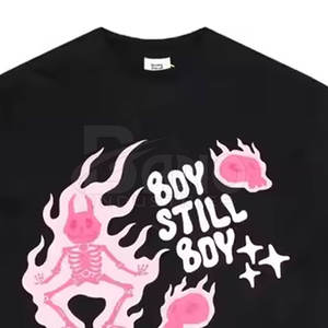 T-shirts pour hommes de haute qualité au design personnalisé, solides et décontractés, grande taille avec impression bouffante en coton/fibre de bambou - Product Image 4