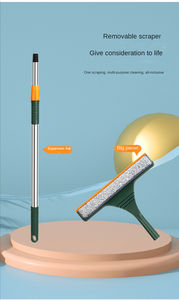 ארוך ידית מתקפל חלון רתיק דו צדדי גומי מנקה מברשת לבית ולרכב זכוכית - Product Image 5