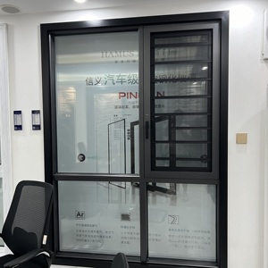 Hurricane Impact Double Glazed PVC <strong>Profile</strong> Stainless Steel Screen Horizontal Aluminum <strong>Upvc</strong> PVC Sliding <strong>Window</strong> Door <strong>Frame</strong> Glass - Product Image 4