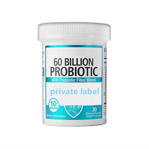 Integratori Probiotici per la Salute Digestiva e Intestinale, 10 Ceppi, Prebiotici, Etichetta Privata OEM, 60 Miliardi di CFU - Product Image 1