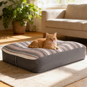 <span class=keywords><strong>Cama</strong></span> Rectangular de Lujo Plegable <span class=keywords><strong>para</strong></span> Perros y Gatos, <span class=keywords><strong>Cama</strong></span> Tipo Cueva <span class=keywords><strong>para</strong></span> Perros Grandes y Gatos con Edredón Extraíble y Funda Lavable - Product Image 1