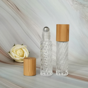 Disponibile Subito: Flacone Roll-on in Vetro Trasparente da 10ml a Forma di Cilindro con Effetto Swirl, Tappo a Vite e Spray, Stampa <span class=keywords><strong>Ninety</strong></span>-<span class=keywords><strong>nine</strong></span> - Product Image 1