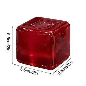Sensory Stress Balls Ice Cube Fidget Toys Unisex Ages Relief Squishy Other <b>Material</b> Stress Cube Perfect - Product Image 4