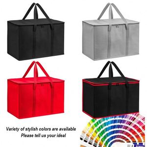 Sac isotherme pliable grande capacité pour livraison de repas, pique-nique, camping, déjeuner, avec logo personnalisé et services d'impression - Product Image 2