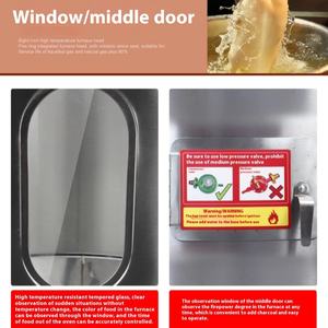 Botella de gas de <span class=keywords><strong>piedra</strong></span> volcánica comercial con aislamiento de carbón de doble capa Shichu 90 para asar pollo, Ganso, nuevo horno asado - Product Image 6